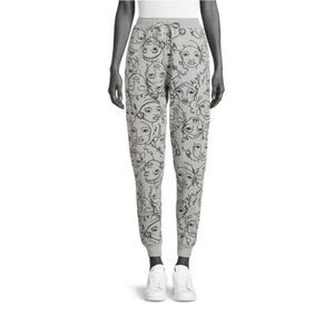 Well Worn Women's Gray Portrait Face Print Joggers